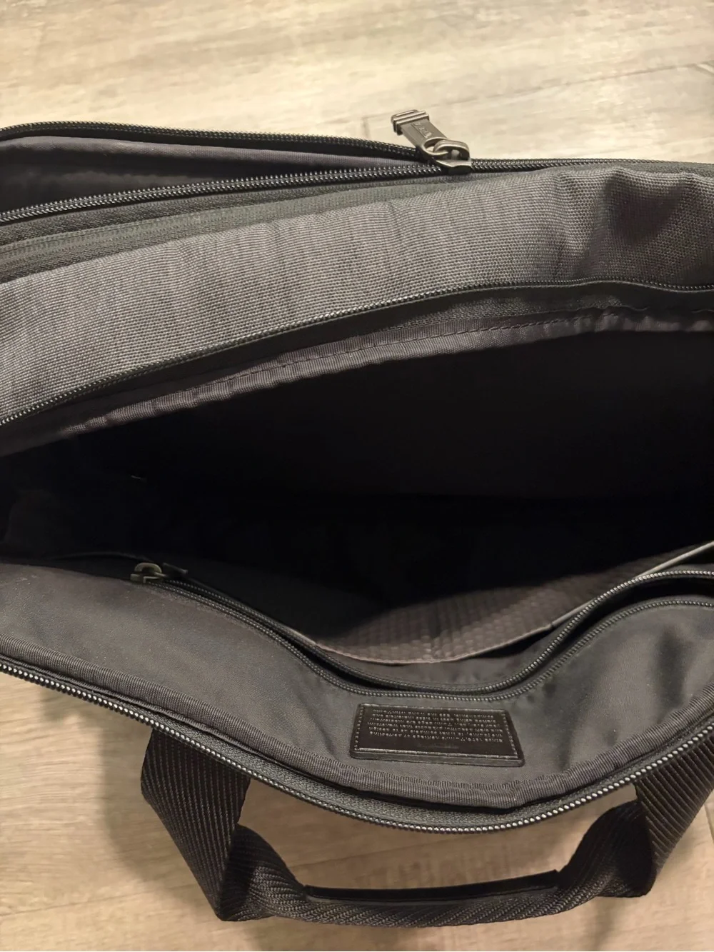 TUMI Black Men’s Convertible Briefcase - Sleek Travel & Work Bag